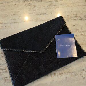 Rebecca Minkoff (black velvet) Leo Clutch